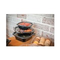 Food Service | Pactiv Corp. YSACLF05 5.5 in. x 5.5 in. x 0.75 in. Plastic EarthChoice Square Recycled Bowl Flat Lid - Clear (504/Carton) image number 5