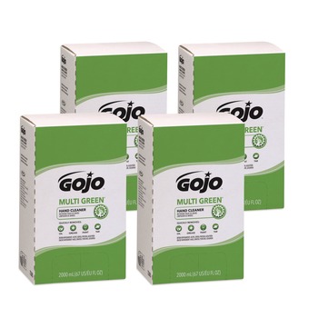 GOJO Industries 2000 mL Multi Green Hand Cleaner Refill - Citrus Scent, Green (4/Carton)