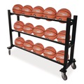 Utility Carts | Champion Sports BKCART 16 in. x 50.75 in. x 34.75 in. 220 lb Capacity Deluxe Heavy-Duty Basketball Cart - Black image number 5