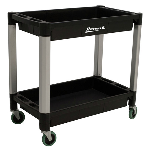 Utility Carts | Homak PP06032021 30 in. x 16 in. 2-Shelf Utility Cart image number 0