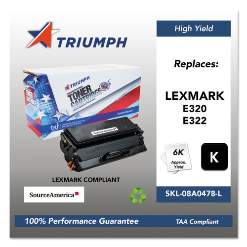 Ink & Toner | Triumph SKL-08A0478-L 751000NSH0204 Remanufactured 08A0478 6,000 Page-Yield High-Yield Toner - Black image number 0