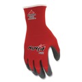 Cleaning Gloves | MCR Safety N9680M Ninja Flex Latex Coated Palm Gloves N9680 Medium Red/Gray Dozen image number 1