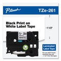 Bulk Savings Pricing 2 | Brother P-Touch TZE261 1.4 in. x 26.2 ft. TZe Standard Adhesive Laminated Labeling Tape - Black on White image number 5