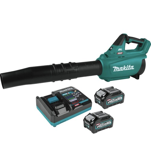 Handheld Blowers | Makita GBU01M1-BL4040-BNDL 40V max XGT Brushless Lithium-Ion Cordless Blower Kit with 2 Batteries Bundle (4 Ah) image number 0