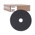 Cleaning Cloths | Boardwalk BWK4020HIP 20 in. Diameter High Performance Stripping Floor Pads - Grayish Black (5/Carton) image number 1