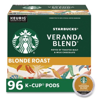 Starbucks 12434950 Coffee K-Cups - Veranda Blend (96/Carton)