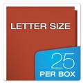 Office Jansan | Oxford 78511 Earthwise 100-Sheet Capacity 11 in. x 8.5 in. 100% Recycled Paper Twin-Pocket Portfolio - Red (25/Box) image number 4