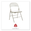 Office Chairs | Alera ALECA944 Armless Steel Folding Chair Supports Up to 275 lbs. - Taupe (4/Carton) image number 4