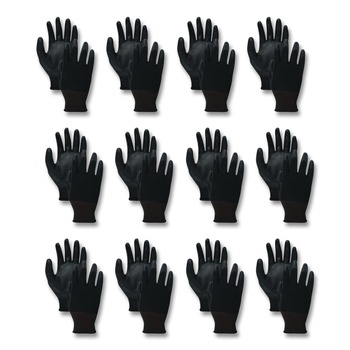 Boardwalk BWK0002910 Palm Coated HPPE Gloves - X-Large Size 10/Salt and Pepper/Black (1-Dozen)