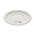 Food Service | Pactiv Corp. PSP06EC EarthChoice Pressware 6 in. dia Compostable Dinnerware, Plate - White (750/Carton) image number 1
