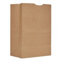 Labor Day Sale! Save $30 off $199! | Ross & Wallace Paper Products 110411 57 lbs. Capacity 12 in. x 7 in. x 17 in. Grocery Paper Bags - Kraft (500/Bundle) image number 0