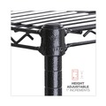  | Alera ALESW206018BA 60 in. x 18 in. x 72 in. 4-Shelf All-Purpose Wire Shelving Starter Kit - Black Anthracite Plus image number 4