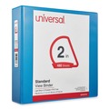Office Jansan | Universal UNV20733 11 in. x 8.5 in. 2 in. Capacity 3 Rings Slant D-Ring View Binder - Light Blue image number 0