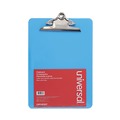 Office Jansan | Universal UNV40307 1.25 in. Clip Capacity 8.5 in. x 11 in. Plastic Clipboard with High Capacity Clip - Translucent Blue image number 0