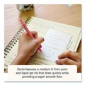 Pens | uni-ball 70660 Medium 0.7 mm Zento Retractable Gel Pen - Black Ink, Assorted Barrel Colors (1-Dozen) image number 7
