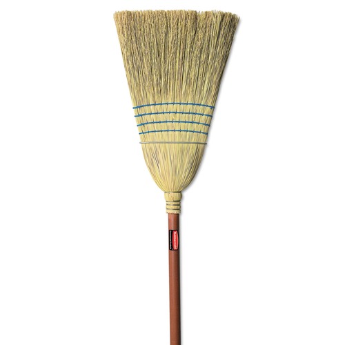 Brooms | Rubbermaid Commercial FG638300BLUE 38 in. Corn-Fill Broom - Blue image number 0