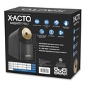Pencil Sharpeners | X-ACTO 1606X 4 in. x 8 in. x 7.5 in. AC-Powered Mighty Pro Electric Pencil Sharpener - Black/Gold/Smoke image number 2