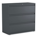 Office & Office Supplies | Alera 25507 42 in. x 18.63 in. x 40.25 in. 3 Legal/Letter/A4/A5 Size Lateral File Drawers - Charcoal image number 0