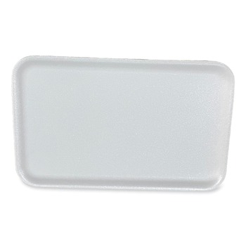 GEN 11.63 in. x 7.25 in. x 0.54 in. #16S Meat Trays - White (250/Carton)