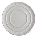 Food Trays, Containers, and Lids | Eco-Products EP-SCPTR16NFA 16 in. Diameter Vanguard Molded Fiber Sugarcane Pizza Tray - White (50/Carton) image number 0