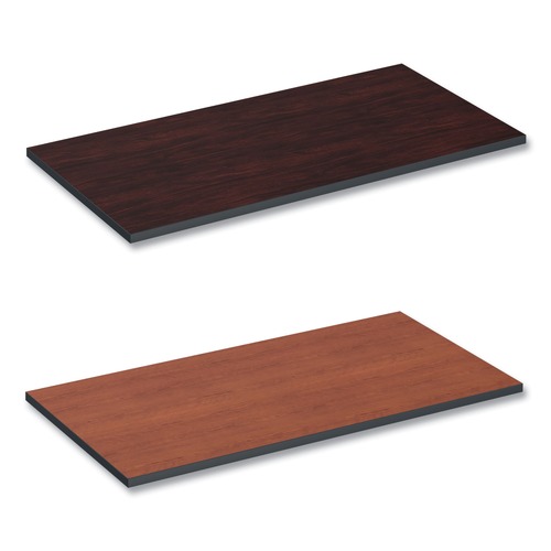  | Alera ALETT4824CM 47.63 in. x 23.63 in. Rectangular Reversible Laminate Table Top - Medium Cherry/Mahogany image number 0