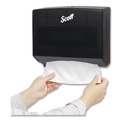 Paper & Dispensers | Scott 09215 Scottfold 10.75 in. x 4.75 in. x 9 in. Folded Towel Dispenser - Black (1/Carton) image number 3