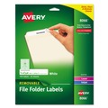 Office Jansan | Avery 08066 0.66 in. x 3.44 in. Removable File Folder Labels with Sure Feed Technology - White (750/Pack) image number 0