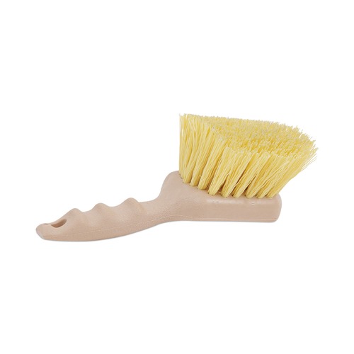 New Year New Savings! Save $25 off $150 | Boardwalk BWK4308 5.5 in. Brush 3 in. Tan Plastic Handle Cream Polypropylene Bristles Utility Brush image number 0