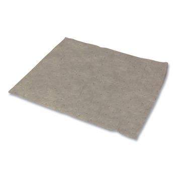 HOSPECO TASKBrand All Sorb 15 in. x 18 in. 0.22-Gallon Industrial Sorbent Pad - Gray (100/Pack)