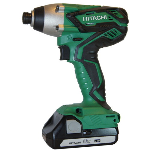 Impact Drivers | Hitachi WH18DGL 18V 1.3 Ah Li-Ion 1/4 in. Hex Impact Driver Kit image number 0