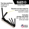 Klein Tools 70580 6-Key Folding Metric Hex Key Set image number 1