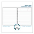 Office Jansan | Cambridge 06132 11 x 8.25 Sheets (80) Wirebound Guided Business Notebook - Dark Gray Linen Cover image number 2