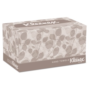 Kleenex KCC 01701 Pop-Up Box 9 in. x 10.25 in. Folded Paper Towels - White (120-Piece/Box, 18 Boxes/Carton)