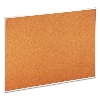 Universal 48 in. x 36 in. Cork Bulletin Board - Tan Surface/Satin Aluminum Frame
