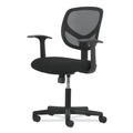  | Basyx HVST102 17 in. - 22 in. Seat Height 1-Oh-Two Mid-Back Task Chair Supports Up to 250 lbs. - Black image number 5