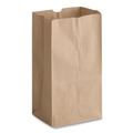 Food Service | Ross & Wallace Paper Products 130325SP 8.25 in. x 5.38 in. x 18 in. #25 Heavy-Duty Grocery Paper Bags - Kraft (500/Bundle) image number 1
