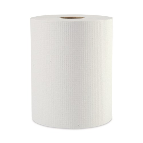 Paper Towels and Napkins | Boardwalk 8123 2 in. Core 1-Ply 8 in. x 600 ft. Hardwound Paper Towels - White (12/Carton) image number 0