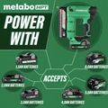 Specialty Nailers | Metabo HPT NP1835DAM 18V MultiVolt Lithium-Ion 23-Gauge Cordless Pin Nailer Kit (2 Ah) image number 3