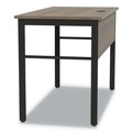 Office Desks & Workstations | Linea Italia LITUR600NW Urban Series 47.25 in. x 23.75 in. x 29.5 in. Desk Workstation - Natural Walnut image number 4