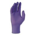 Disposable Gloves | Ansell 55082 6 mil Thick 9.5 in. Long Powder-Free PURPLE NITRILE Exam Gloves - Medium, Purple (100/Box) image number 2