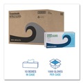Disposable Gloves | Boardwalk 382XLCTA 5 mil. Disposable Examination Nitrile Gloves - X-Large, Blue (1000/Carton) image number 4
