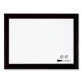 White Boards | Quartet 79282 23 x 17 Home Decor Magnetic Dry Erase Board - White Surface/Black Wood Frame image number 0