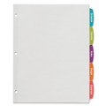 Office Jansan | Avery 14434 11 x 8.5 Big Tab Printable Label 5-Tab Dividers - White (20/Pack) image number 2