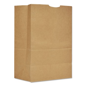 PRODUCTS | General 80080 75 lbs. 12 in. x 7 in. x 17 in. 1/6 BBL Grocery Paper Bags - Kraft (400-Piece)