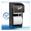 Paper Towels and Napkins | Scott 04460 2-Ply Septic Safe Essential Standard Roll Bathroom Tissue for Business - White (550/Roll) image number 2