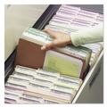Office Jansan | Smead 73390 5.25 in. Expansion Redrope Tuff Pocket Drop-Front File Pockets with Fully Lined Gussets - Letter , Redrope (10/Box) image number 4