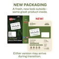 Office Jansan | Avery 42395 3.38 in. x 2.33 in. EcoFriendly Adhesive Name Badge Labels - White (160/Box) image number 3