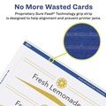 Office Jansan | Avery 05305 8.5 in. x 2.5 in. Medium Embossed Tent Cards - White (2 Cards/Sheet, 50 Sheets/Box) image number 4