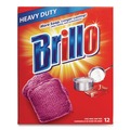Cleaning Tools | Brillo 53335 3 in. x 3 in. Steel Wool Soap Pads - Gray/Pink (12/Carton) image number 5