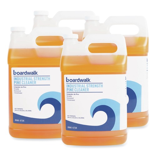 New Year New Savings! Save $25 off $150 | Boardwalk 597500-41ESSN 1 Gallon Industrial Strength Cleaner - Pine Scent (4/Carton) image number 0